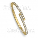 GLBN 001 Gold Layered CZ Cuff Bangle